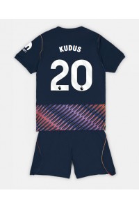 Tottenham Hotspur Mohammed Kudus #20 Babyklær Borte Fotballdrakt til barn 2026-27 Korte ermer (+ Korte bukser)
